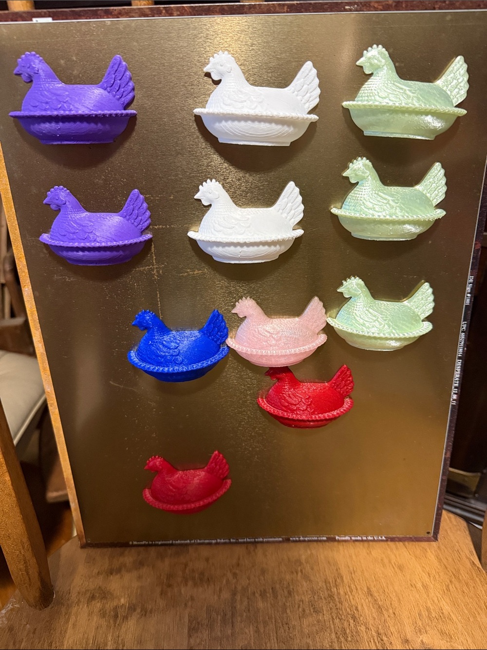 3D printed Hen on the nest magnets-CHOICE.